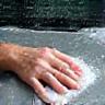 Hand washing car exterior